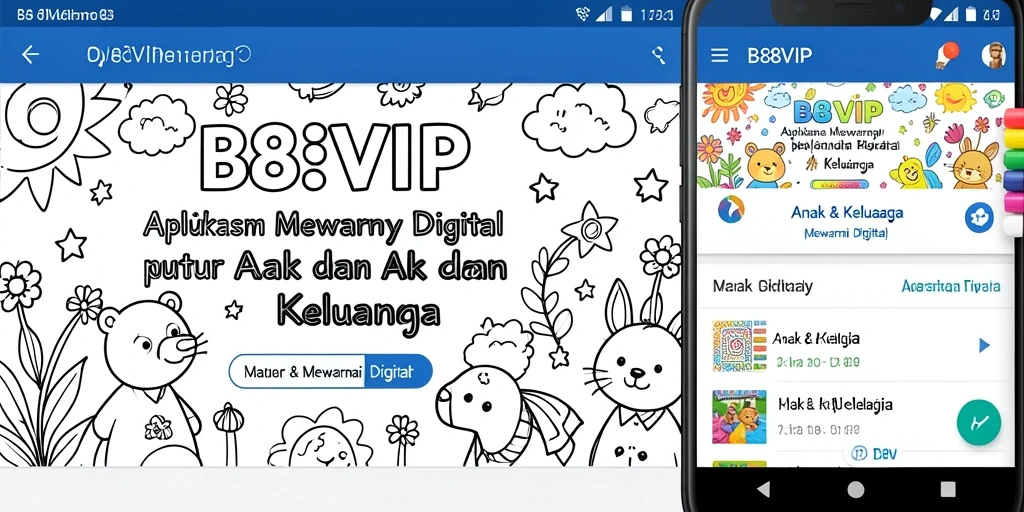 Tampilan antarmuka B8VIP dengan gambar mewarnai yang menarik.