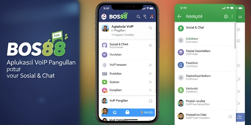 Antarmuka BOS88 yang sederhana dan intuitif untuk VoIP Panggilan.