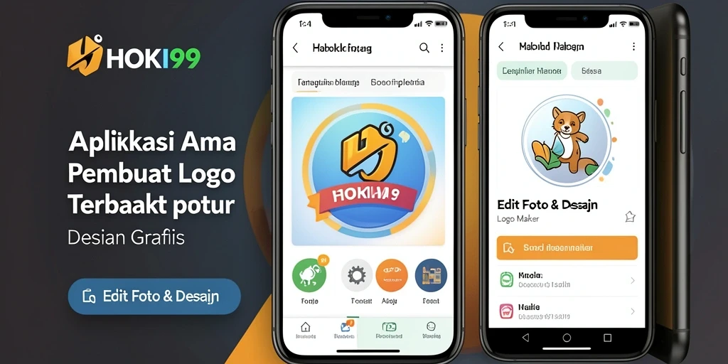 Tampilan antarmuka HOKI99 yang sederhana dan fungsional untuk pembuatan logo.