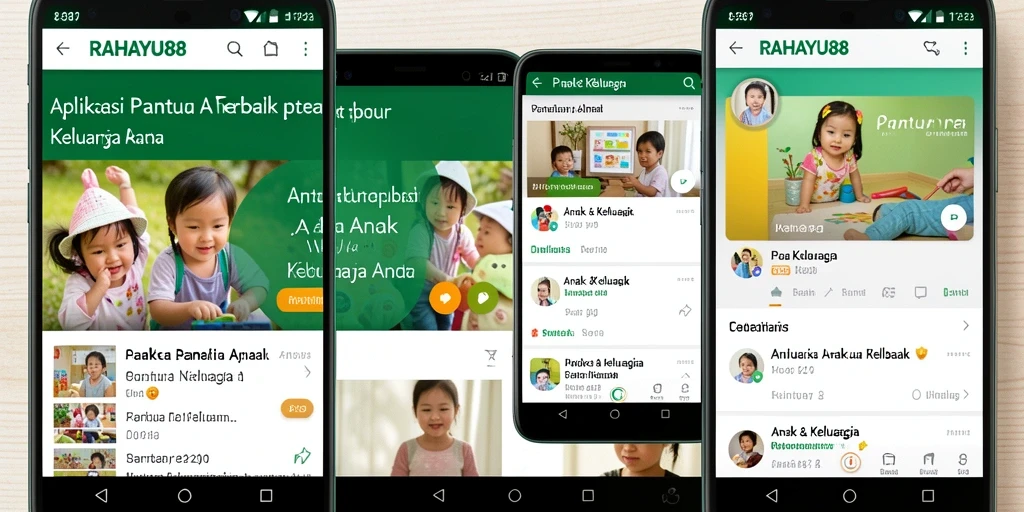 Tampilan antarmuka pengguna RAHAYU88 yang intuitif untuk Pantau Anak.
